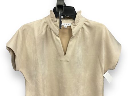 Top Short Sleeve By Thml In Beige, Size: M Hot on Sale