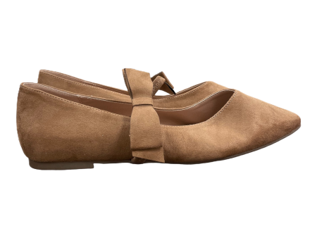 Brown Shoes Flats By Journee, Size: 9.5 Cheap