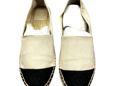 Black & Cream Shoes Designer By Tory Burch, Size: 9.5 Online Hot Sale