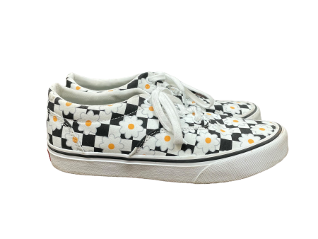 Black & White Shoes Sneakers By Vans, Size: 7.5 For Cheap