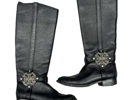 Black Boots Designer By Tory Burch, Size: 6.5 Hot on Sale