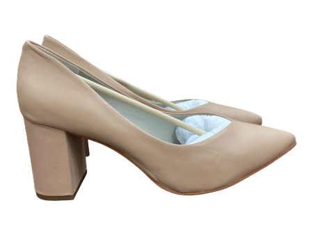 Tan Shoes Heels Block By 1.state, Size: 11 For Cheap