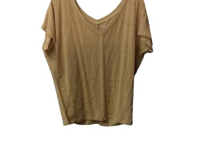 Top Short Sleeve By Eileen Fisher In Yellow, Size: S Online Sale