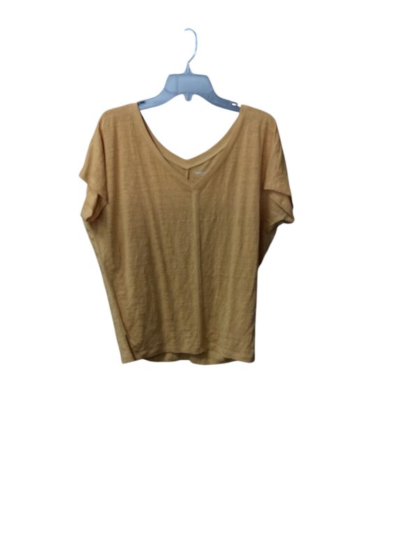 Top Short Sleeve By Eileen Fisher In Yellow, Size: S Online Sale