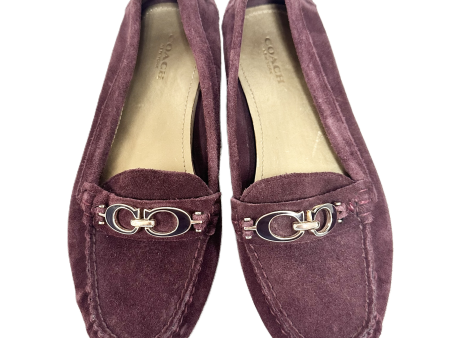 Purple Shoes Designer By Coach, Size: 6 For Discount