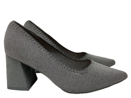 Silver Shoes Heels Block By Amore, Size: 8 Online Hot Sale